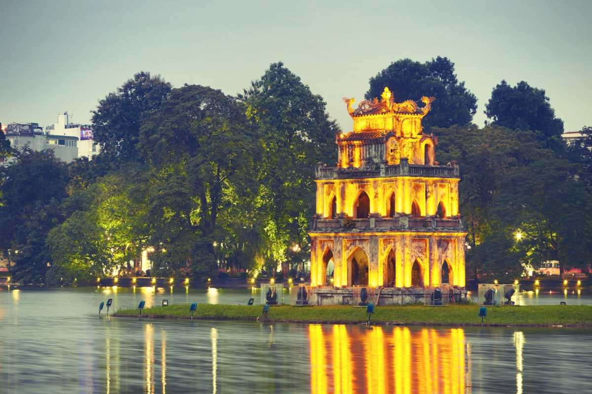 Turtle Tower at golden hour